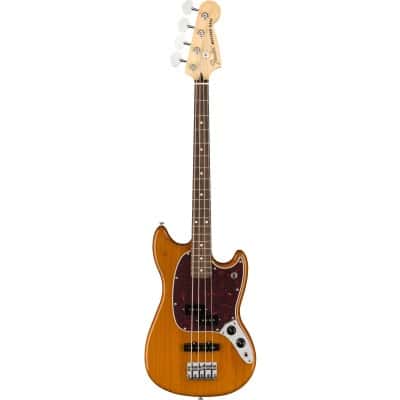 Fender Mustang Bass Pj Pau Ferro Aged Natural