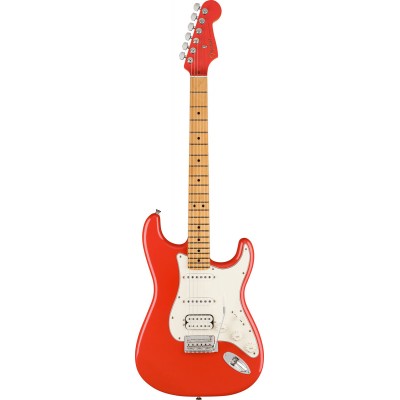 LIMITED EDITION PLAYER STRATOCASTER HSS MN FIESTA RED WITH MATCHING HEADSTOCK