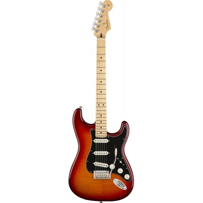 PLAYER STRATOCASTER PLUS TOP MN, AGED CHERRY BURST