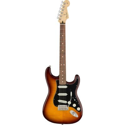 MEXICAN PLAYER STRATOCASTER PLUS TOP PF TOBACCO SUNBURST