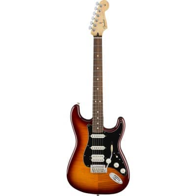 MEXICAN PLAYER STRATOCASTER HSS PLUS TOP PF, TOBACCO SUNBURST