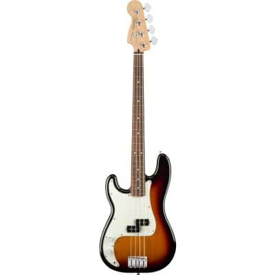 MEXICAN PLAYER PRECISION BASS LHED PF, 3-COLOR SUNBURST