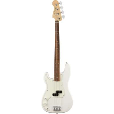 MEXICAN PLAYER PRECISION BASS LHED PF POLAR WHITE