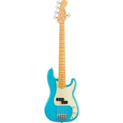 AMERICAN PROFESSIONAL II PRECISION BASS V MN, MIAMI BLUE