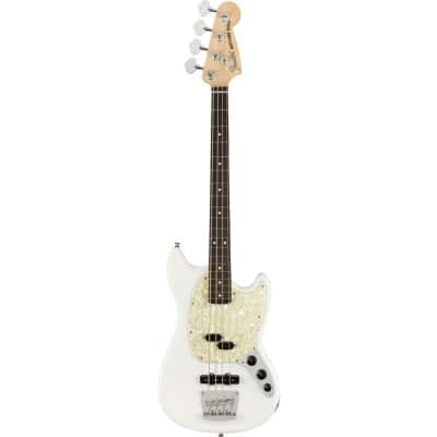 FENDER AMERICAN PERFORMER MUSTANG BASS RW, ARCTIC WHITE - RECONDITIONNE