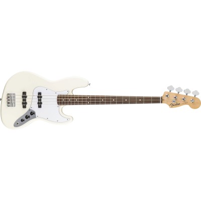 Standard Jazz Bass LRL White Pickguard Olympic White