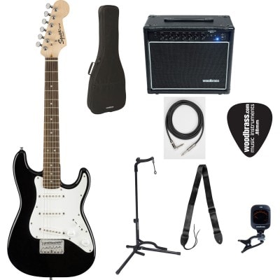 PACK COMPLET MINI STRATOCASTER LRL, BLACK