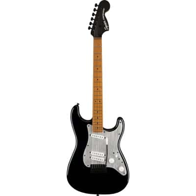 SQUIER BY FENDER CONTEMPORARY STRATOCASTER SPECIAL, ROASTED MN, SILVER ANODIZED PICKGUARD, BLACK