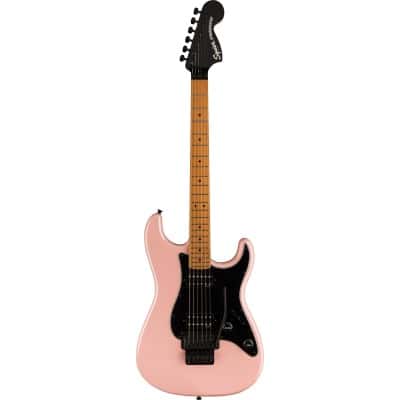 SQUIER BY FENDER CONTEMPORARY STRATOCASTER HH FR, ROASTED MN, BLACK PICKGUARD, SHELL PINK PEARL