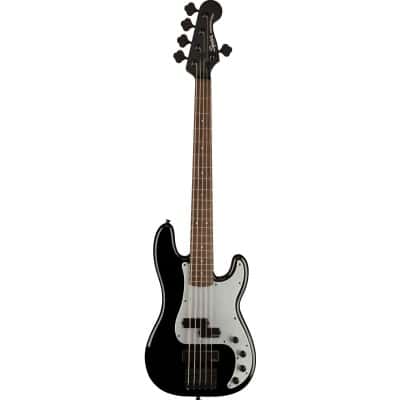 SQUIER BY FENDER CONTEMPORARY ACTIVE PRECISION BASS PH V LRL SILVER ANODIZED PICKGUARD BLACK