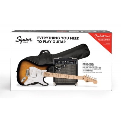 SQUIER STRATOCASTER SONIC PACK MN 2-COLOR SUNBURST