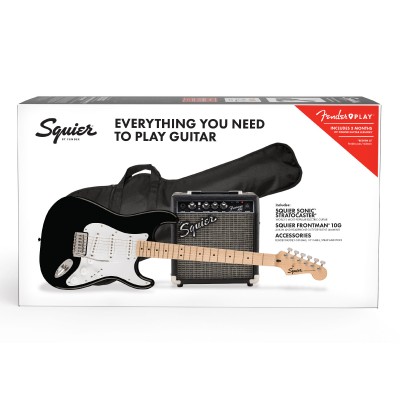 SQUIER STRATOCASTER SONIC PACK MN BLACK