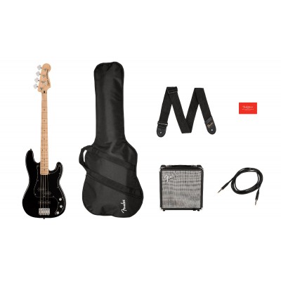 SQUIER PRECISION BASS PJ AFFINITY PACK MN BLACK