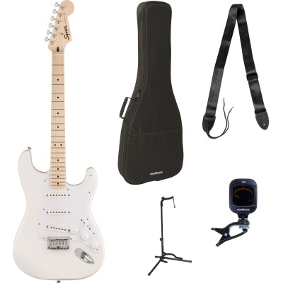 SQUIER PACK SONIC STRATOCASTER HT MN ARCTIC WHITE + ACCESSORIES