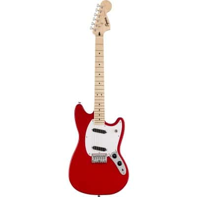 SONIC MUSTANG MN WHITE PICKGUARD TORINO RED