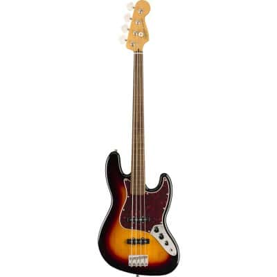 Squier By Fender Classic Vibe \'60s Jazz Bass Fretless 3-color Sunburst