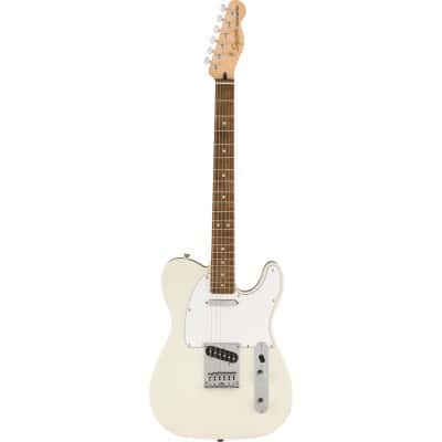 SQUIER BY FENDER AFFINITY  TELECASTER LRL, WHITE PICKGUARD, OLYMPIC WHITE