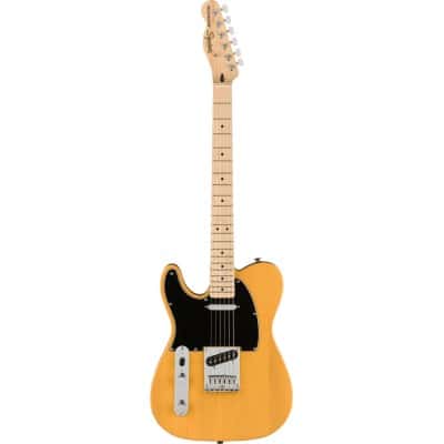 SQUIER BY FENDER AFFINITY  TELECASTER LHED MN, BLACK PICKGUARD, BUTTERSCOTCH BLONDE
