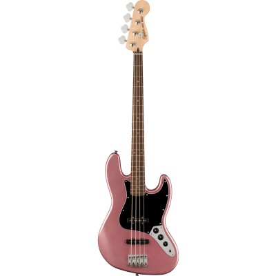 SQUIER BY FENDER AFFINITY  JAZZ BASS LRL, BLACK PICKGUARD, BURGUNDY MIST