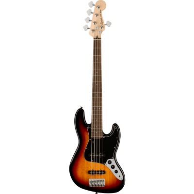 SQUIER BY FENDER AFFINITY JAZZ BASS V LRL BLACK PICKGUARD SUNBURST