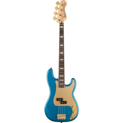 40TH ANNIVERSARY PRECISION BASS GOLD EDITION LRL GOLD ANODIZED PICKGUARD LAKE PLACID BLUE