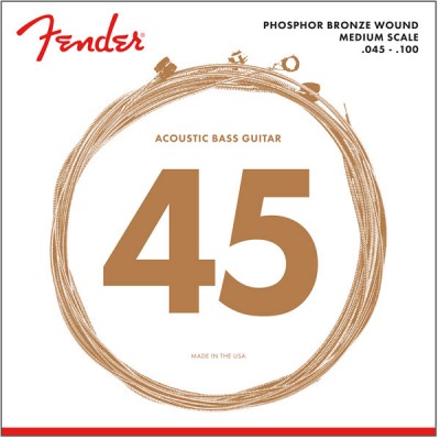 7060 ACOUSTIC BASS STRINGS, PHOSPHOR BRONZE, .45-.100 GAUGES, (4)