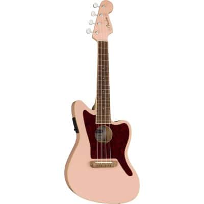 FULLERTON JAZZMASTER UKE WN TORTOISESHELL PICKGUARD SHELL PINK