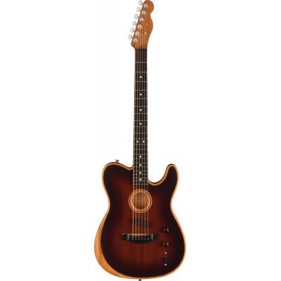 AMERICAN ACOUSTASONIC TELECASTER ALL-MAHOGANY EBO BOURBON BURST