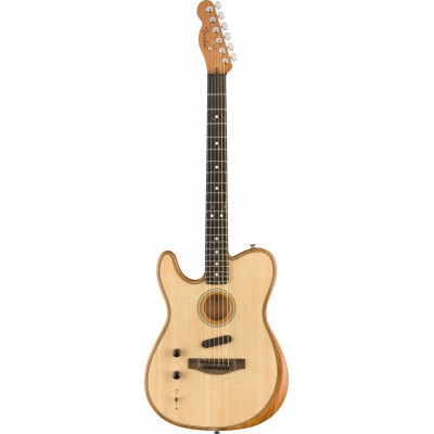AMERICAN ACOUSTASONIC TELECASTER,LHEBONY FINGERBOARD, NATURAL