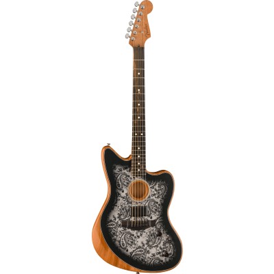 FSR AMERICAN ACOUSTASONIC JAZZMASTER BLACK PAISLEY