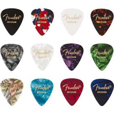 FENDER 351 SHAPE, CELLULOID MEDLEY, MEDIUM (12)