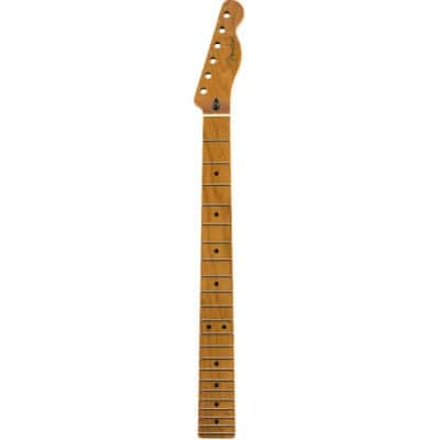 Fender Roasted Maple Telecaster Neck 22 Jumbo Frets 12 Maple Flat Oval Shape