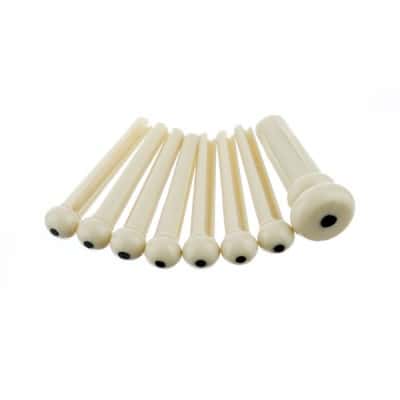 BRIDGE PIN SET, IVORY WITH BLACK DOT (7)