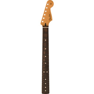 Satin Roasted Maple Strat Neck, 22 Jumbo Frets, 12, Rosewood, Flat Oval Shape