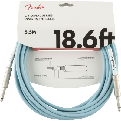Original Instrument Cable, 18.6', Daphne Blue