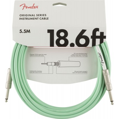 Original Instrument Cable, 18.6', Surf Green