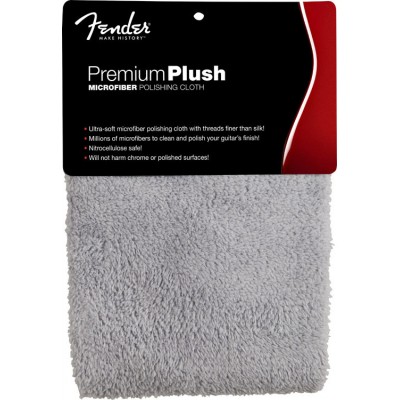 PREMIUM PLUSH MICROFIBER POLISHING CLOTH, GRAY