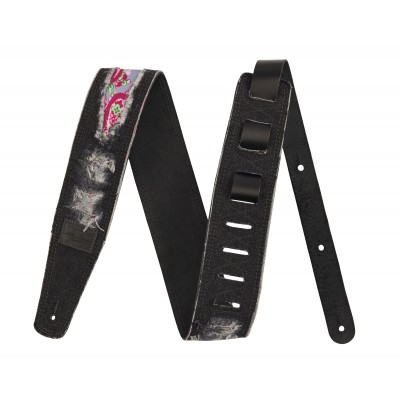 X Wrangler Ripped Denim Strap Black