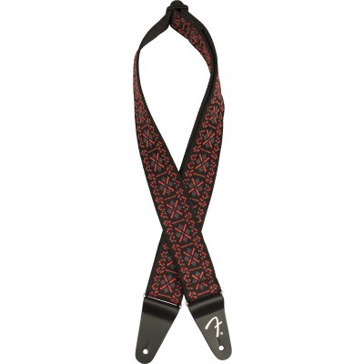 PASADENA WOVEN STRAP LATTICE RED 2