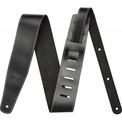 BROKEN-IN LEATHER STRAP, BLACK 2.5