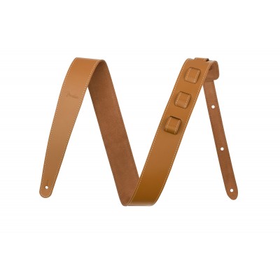 FENDER 2" Essentials Leather Strap Tan