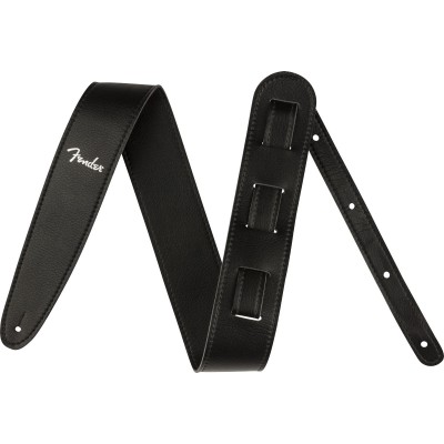 Vegan Leather Strap, Black, 2.5