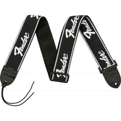 FENDER RUNNING LOGO STRAP, BLACK