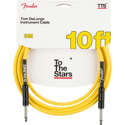 TOM DELONGE 10' TO THE STARS INSTRUMENT CABLE GRAFFITI YELLOW