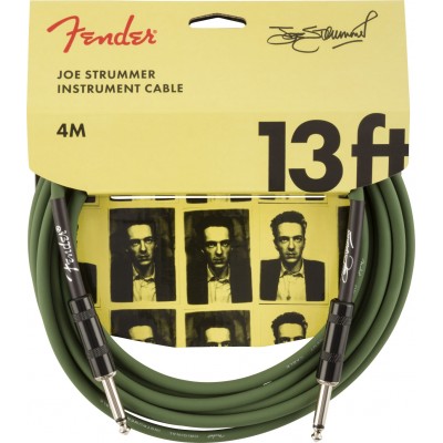 STRUMMER PRO 13' INSTRUMENT CABLE, DRAB GREEN