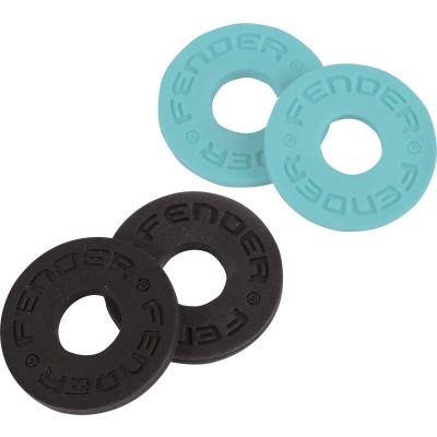 FENDER Strap Block, 4-Pack, Black (2) And Daphne Blue (2)