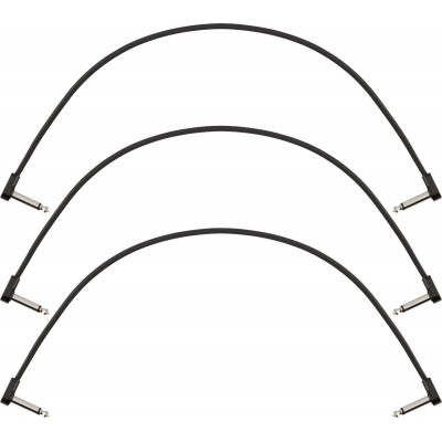 FENDER BLOCKCHAIN 16" PATCH CABLE, 3-PACK, ANGLE/ANGLE