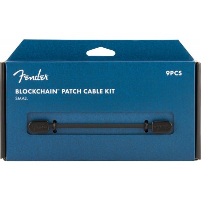 FENDER FENDER BLOCKCHAIN PATCH CABLE KIT BLACK SMALL