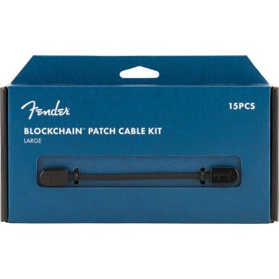 FENDER FENDER BLOCKCHAIN PATCH CABLE KIT BLACK LARGE