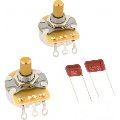FENDER Telecaster Solid Shaft Potentiometer and Capacitor Kit 2-Pack